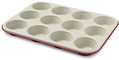 Guardini Keramia 4223000381 Muffinsplåt 27 x 35 cm, röd