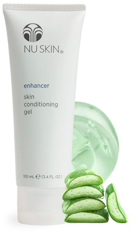 Nu Skin Enhancer Skin Conditioning Gel | Aloe Vera-Infused Soothing Formula for Ultimate Skin Comfort, Hydration, and Versatility in Skincare Routines | Lightweight Moisturizer | 3.4 Fl Oz | 1 Pack
