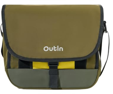 OutIn Flex Borsa a Tracolla Messenger, Borsa da Viaggio in Nylon per Donna e Uomo, Compatibile Mino, Nano e Fino