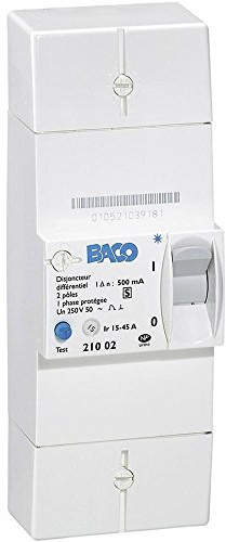Legrand LEG21004 Disjoncteur de branchement EDF baco différentiel 500 ma instantané 2p 60 A
