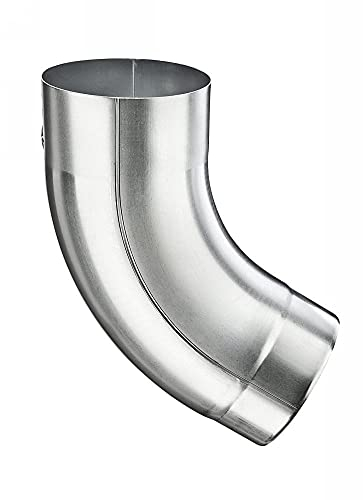 Zink Fallrohrbogen rund DN 87 / 60 Grad