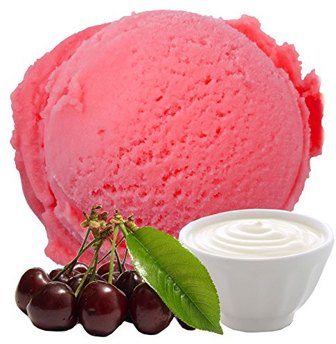 Joghurt Sauerkirsch Geschmack 1 Kg Gino Gelati Eispulver Softeispulver für Ihre Eismaschine