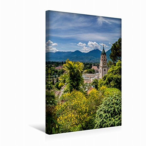 Premium Textil-Leinwand 30 x 45 cm Hoch-Format MERAN Pfarrkirche St. Nikolaus | Wandbild, HD-Bild auf Keilrahmen, Fertigbild auf hochwertigem Vlies, Leinwanddruck von Melanie Viola