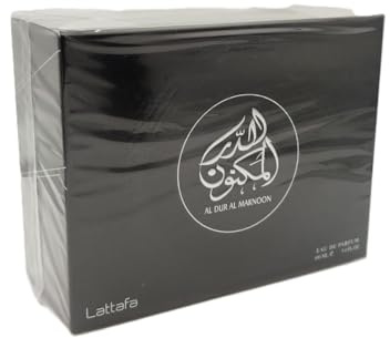 Al Dur Al Maknoon Silber Jasmin fruchtiger Patschuli Bernstein von Lattafa 100 ml Eau de Parfum