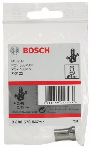 Bosch Professional Zubehör 2608570047 Spannzange ohne Spannmutter 6 mm Blau