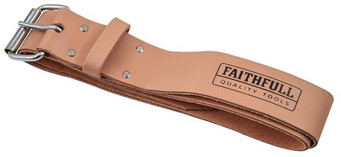 Faithfull LB134 Kraftigt läderbälte 45 mm och 1,3/4 tum