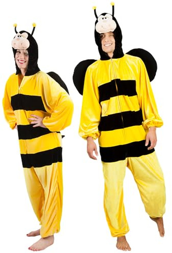 Boland - Déguisement Adulte Baie de Miel, Combinaison à Capuche en Peluche, Motif Animal, Fermeture éclair sur Le Devant, guêpe, Homard, Maja, Carnaval, fête à thème