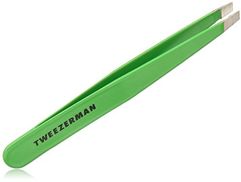 Tweezerman Edelstahl Slant Pinzette, grün Apple