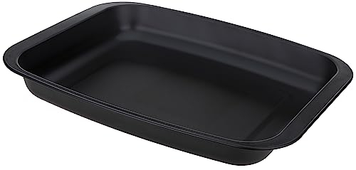 Medium 31cm Non-Stick Roasting & Baking Dish - Carbon Steel, Dishwasher Safe - 31cm x 21cm x 3.5cm