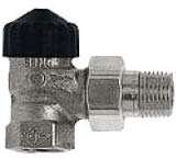 HEIMEIER Thermostatventil, Standard Eckform, DN 15 (R 1/2), Rotguss vernickelt