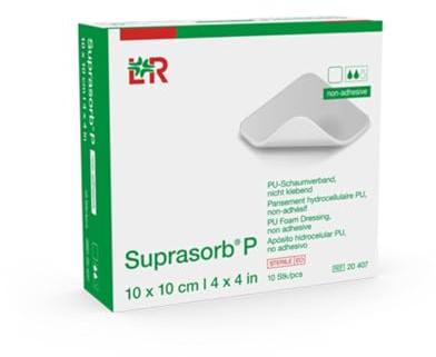 Suprasorb P PU-Schaumverband 10x10 cm Nicht Klebend, 8 St