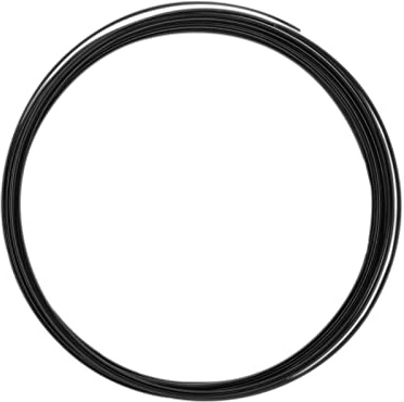 Vaessen Creative 24234-015 Aludraht Flach Schmuck, Biegsam, Aluminium, schwarz 500 x 0.35 x 0.1 cm