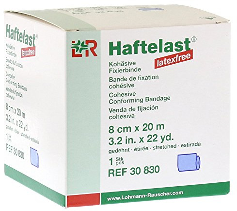 HAFTELAST Fixierb.kohäs.latexfrei 8 cmx20 m blau 1 Stück