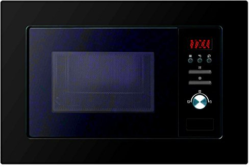 Cookology BM20LNB Built-in Integrated Microwave Oven in Black - 20 Litre Capacity - 24.5cm Turntable - Autocook Menu - Auto Defrost Function - Child safety Lock