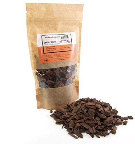 AlcoFermBrew Copeaux de chêne français 100g torréfaction forte arômes puissants amande grillée caramel vanille pour vins et spiritueux