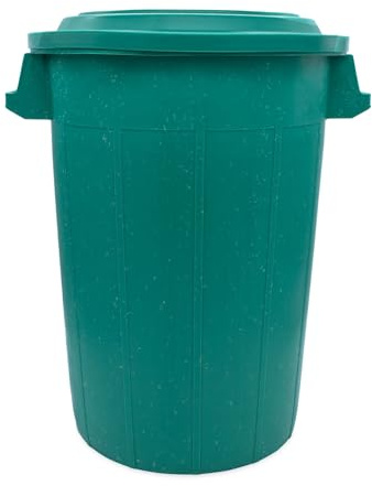Spetebo Universaltonne 70 Liter mit Deckel, grün | 2 Tragegriffe