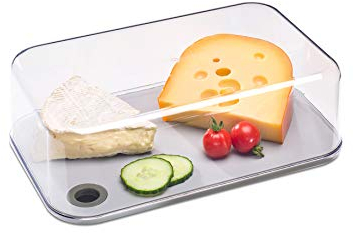 Mepal - Käseabdeckung für den Kühlschrank Modula - Aufbewahrungsbox mit Deckel - Käsescheiben und -stücke - Käseaufbewahrung mit abnehmbarem Schneidebrett - Kühlschrank & Küchenorganizer - 2800 ml