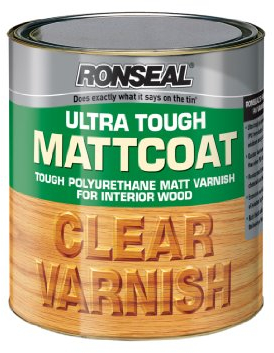 Ronseal UTVMC750 750ml Ultra Tough Internal Clear Mattcoat Varnish