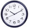 Trevi 3301 - Horloge murale à Quartz, ronde et silencieuse – 25cm – Noir