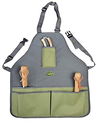 Esschert Design Fallen Fruits, Grembiule da Giardino, Colore Grigio