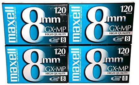 Maxell 8 mm gx-mp120 cintas de vídeo (Pack de 4 unidades)