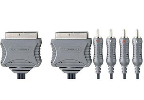 Bandridge VL7692 Cavo SCART 1,5 m SCART (21-pin) SCART (21-pin) + 4xRCA Grigio