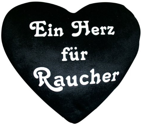 Trendimport Ein Herz für Raucher Kissen