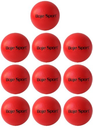 Boje Sport - 10x Softball mit Elefantenhaut Ø ca. 16 cm rot