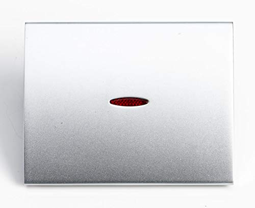 Niessen olas - Tecla interruptor bipolar con visor serie olas titanio