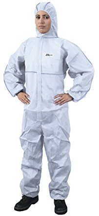 Tector - Tuta protettiva contro sostanze chimiche, polveri, particelle nucleari, antistatica, CAT 3 tipo 5 e 6