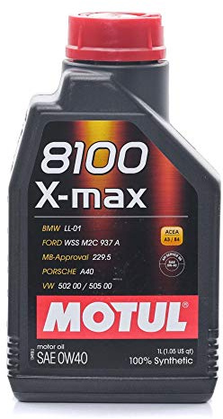 Motul 104531 Motoröl 8100 X-max 0W-40 1 L, Brown