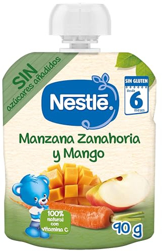 Nestlé Naturnes Beutel mit Apfel, Karotte und Mango, ab 6 Monaten, 90 g