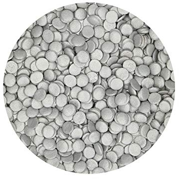 Confettis sucre argentés Ø6 mm