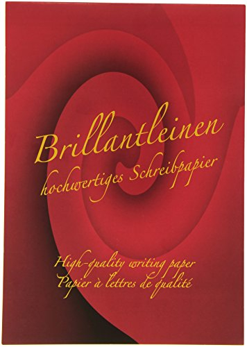 Rössler Papier 20201834 - Brillantleinen - Briefblock DIN A4, blanko, 50 Blatt, ivory