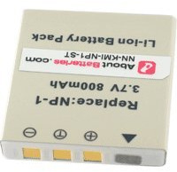 Batterie Compatible avec PENTAX D-LI95, 3.7V, 700mAh, Li-ION