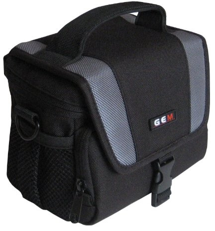 GEM Compact Case for Samsung NX300, NX1100, NX2000, with 20-50mm NX iFunction Standard Zoom Lens Attached, plus Limited Accessories