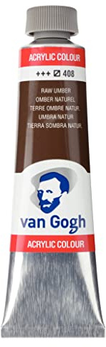 Van Gogh Acrylfarbe - Umbra Natur 408-40 ml Tube - Hochpigmentiert - Student-Artist-Grade - Schnelltrocknend - Lichtechtheit +++