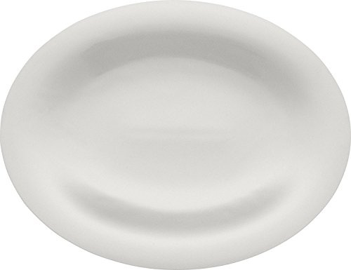 Alessi Ku ovale piatto piatto, bianco