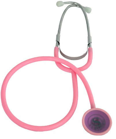 Stethoskop, Flachkopfstethoskop div. Farben (pink)