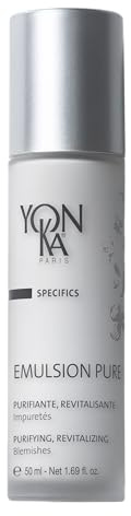 Emulsion Pure for Acne-Prone Skin Yonka 50ml | Purifying Regenerating Day Cream with Anti-Inflammatory Botanical Blend | 98% Natural Origin