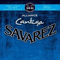 CUERDAS GUITARRA CLASICA - Savarez (510/AJ) Alliance Cantiga Azul Tension Fuerte (Juego Completo)