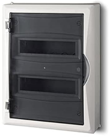 Sicherungskasten Kleinverteiler IP40 Feuchtraum Aufputz Verteilerkasten 400V AP 2505-01: 2-reihig für 24 Module