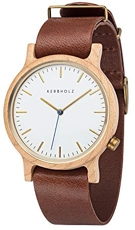 Kerbholz Unisex Erwachsene Analog Quarz Uhr 0705184599875