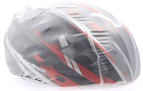 ROCKBROS Helmüberzug Regenüberzug Regenkappe Abdeckung Helm Cover Fahrrad Rennrad, Weiß
