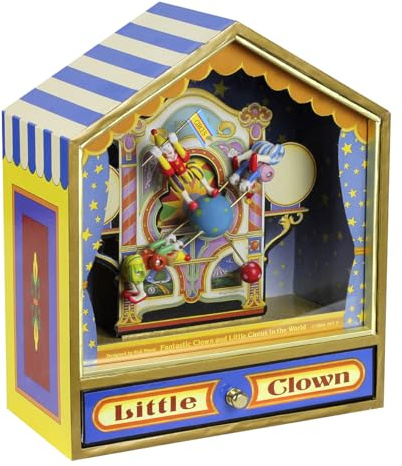 Trousselier Dancing with Music Tightrope Walker Clowns Figure