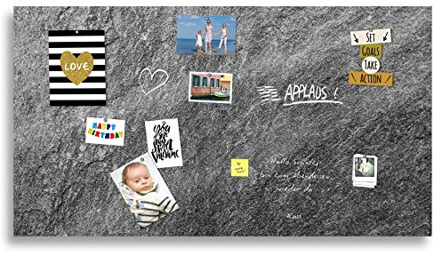cuadros-lifestyle Markerboard/Magnettafel/Whiteboard aus Acrylglas | Verschiedene Größen | Steinoptik | inkl. Boardmarker und 10 Supermagneten, Größe:200x100 cm