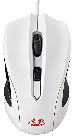 ASUS Cerberus Arctic Ambidextrous Optical Gaming Mouse with Four-Stage DPI Switch and LED Indicator