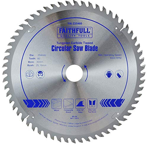 Faithfull - Kreissägeblatt HM 254 x 30 x 60 Tooth - FAIZ25460