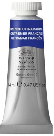 Winsor & Newton Professional Watercolor, 14ml Tube, French Ultramarine