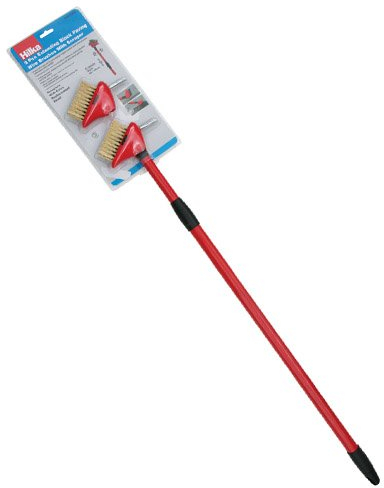 Hilka 55801902 2PC Block Paving Brush & Scraper,Red